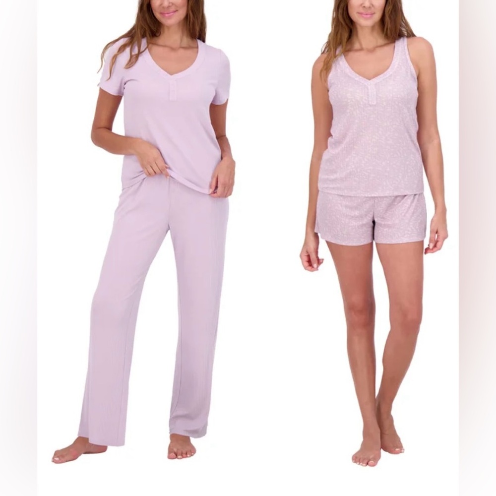 Women's Lavender 4 piece pajama set